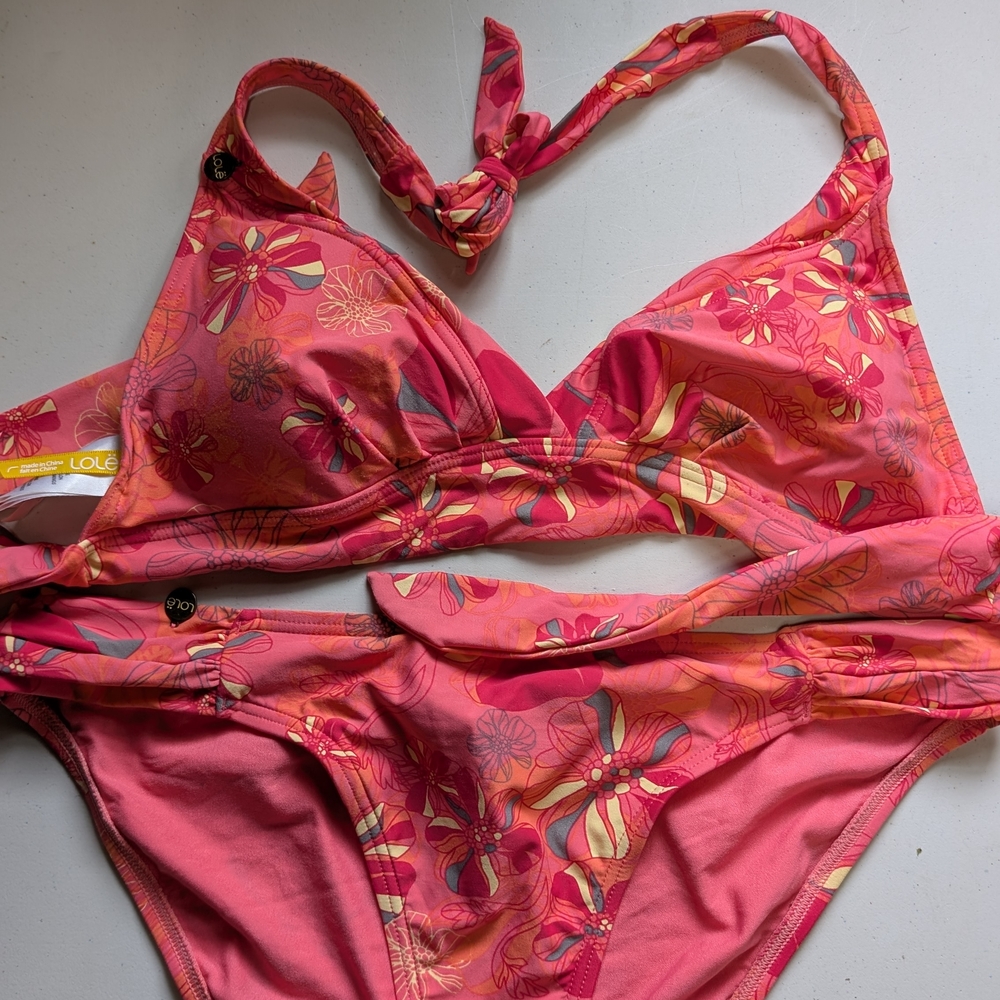 Lole Pink Floral Women's Bikini